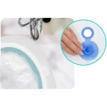 Wanienka dla niemowląt z termometrem i wkładką  RK-282 biało-niebieska