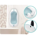 Wanienka dla niemowląt z termometrem i wkładką  RK-282 biało-niebieska