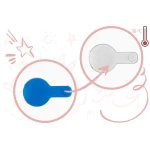 Wanienka dla niemowląt z termometrem RK-282 biało-różowa