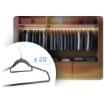 Welurowe wieszaki na ubrania 20szt MS-859 Massido