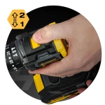 Wiertarko-wkrętarka akumulatorowa z udarem Humberg 21V HM-432