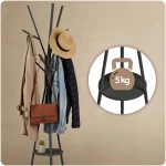 Wieszak na ubrania metalowy z półką stojący Massido MS-869