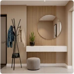 Wieszak na ubrania metalowy z półką stojący Massido MS-869