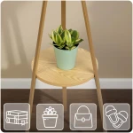 Wieszak na ubrania metalowy z półką stojący Massido MS-869