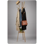 Wieszak na ubrania metalowy z półką stojący Massido MS-869