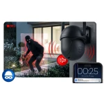 Zewnętrzna kamera WiFi obrotowa IP obrotowa 5MP Berdsen BD-943