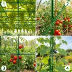 Złączki do tyczek 11mm typu 2 do pomidorów roślin Plonos PL-941 zielone 10szt 