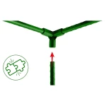 Złączki do tyczek 11mm typu 3 do pomidorów roślin Plonos PL-941 zielone 4szt 